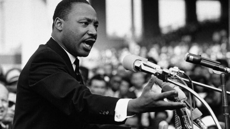 Martin Luther King Jr in a Speech