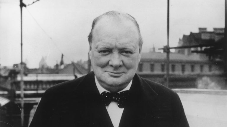 Image of Winston Churchill Smiling