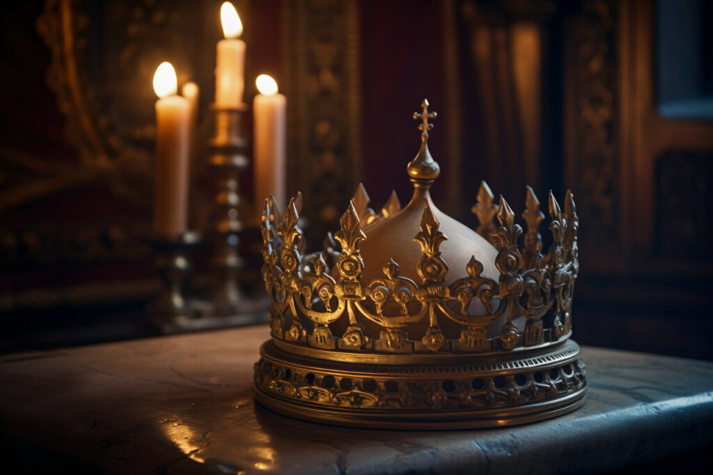 The crown worn by Queen Elizabeth II